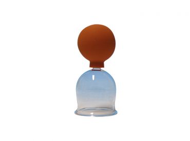 Schröpfkopf Ø 2,5 cm, dünnwandiges mundgeblasenes Glas, mit Olive, mit Ball 1x1 Stück 