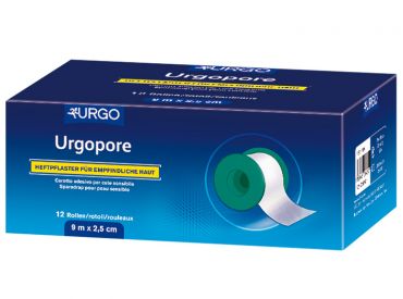 Urgopore® Rollenpflaster ohne Schutzring 9 m x 2,5 cm 1x12 Stück 