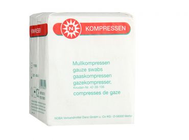 Gauze compresses non-sterile 10 x 10 cm, 8-fold, 1x100 items 