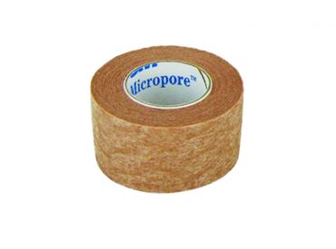3M Micropore, hypoallergenes Vliespflaster hautfarben, 2,50 cm x 9,14 m 1x12 items 