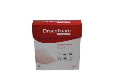 DracoFoam haft, 10 cm x 10 cm, steril, 1x10 items 
