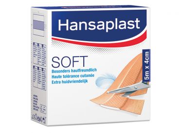 Hansaplast® Soft Wundverband, 5 m x 4 cm 1x1 Stück 