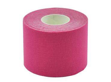 Teqler Kinesiology-Tape 5 cm x 5 m, pink, latexfrei 1x1 Role 