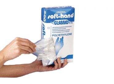 soft-hand PE gloves Size for men 1x100 items 