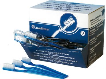 Einmal-Zahnbürsten mit Zahnpasta 1x102 Stück 