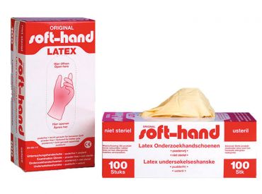 Soft-hand Latex-Handschuhe, Gr. S 1x100 items 