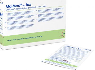 MaiMed®-Tex OP-Handschuhe Latex, gepudert, Gr. 7,5 1x50 Pair 