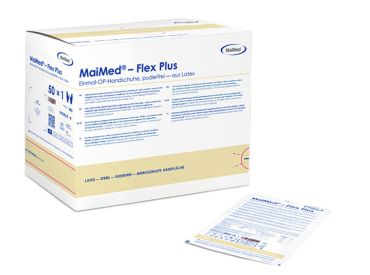 Maimed®-Flex Plus PF powder-free, made of latex, Size 7.0 1x50 Pair 