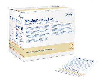 Maimed®-Flex Plus PF powder-free, made of latex, Size 8.0 1x50 Pair 