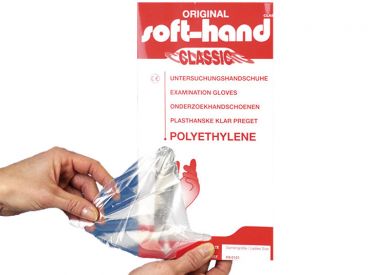 PE gloves soft-hand Size for women 1x100 items 