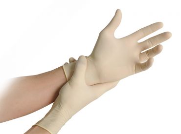 Latex gloves MaiMed®-soft, pf., size S 1x100 items 