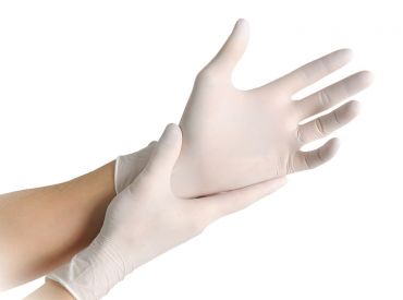 MaiMed®-solution nitrile gloves pf. white size L 1x200 items 
