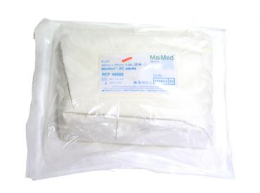Maimed® Bauchtuch steril, 4-fach, weiß, 45 x 45 cm, 15x5 items 