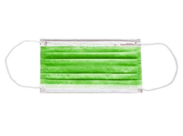 Mund-Nasenschutz Med-Comfort, grün, Type II R, Vlies, 1x50 items 