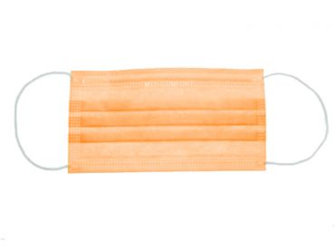 Mund-Nasenschutz Med-Comfort, orange, Type II R, Vlies, 1x50 items 