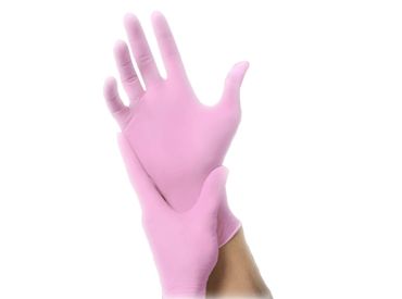 MaiMed®-solution rosa/pink Nitril-Handschuhe, Gr. M 1x100 Stück 
