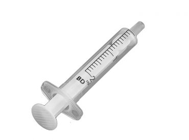 BD Discardit II - 2-part disposable syringes 2 ml centric divided into 0.1 ml 1x100 items 