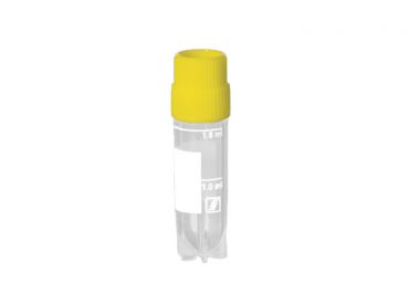 CryoPure tube 2 ml PP with QuickSeal screw cap yellow 1x500 items 