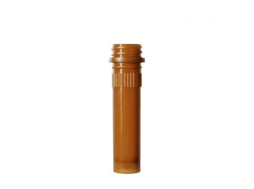 Micro-screw tube 2 ml PP brown coloured, without cap 1x5000 items 