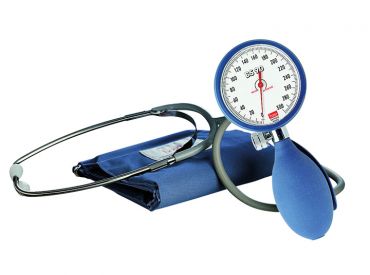 boso BS 90 Blutdruckmessgerät mit Stethoskop, Standardmanschette, blau, Etui 1x1 Stück 