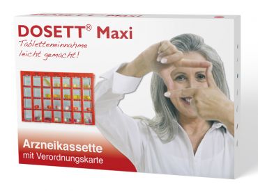 Dosett® Maxi Arzneikassette rot 20 x 13 x 3 cm 1x1 items 