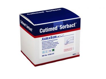 Cutimed® Sorbact® 4 x 6 cm Kompresse latexfrei 1x42 items 