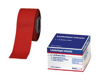 Leukotape® 10m x 3,75 cm, rot, lose 1x12 Role 