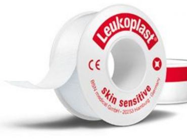 Leukoplast skin sensitive, Rollenpflaster 2,5cm x 2,6m - ohne Schutrzring 1x12 items 