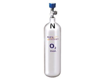 Sauerstoffflasche 2 Liter Stahlflasche neu 1x1 Bottle 