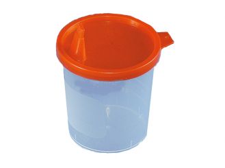 Urine beaker, 125 ml, with lid and spout, 1x500 items 