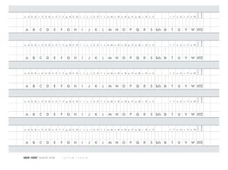 Alphabetleisten-Aufkleber DIN A5 1x100 Stück 