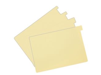 Signalkarten A5 gelb TAB: 20 mm hoch 1x100 items 