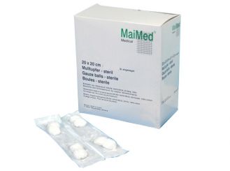 MaiMed®-Mulltupfer pflaumengroß steril 20x20cm 50x4 items 