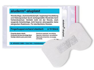 aluderm®-aluplast, elastischer Fingerkuppenverband, 4,3 x 7,2 cm 1x10 items 