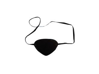 Augenklappe mit Elastikband, schwarz 1x1 Stück 