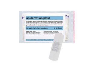 aluderm®-aluplast elastic strips 2.5 x 7.2 cm 1x50 items 