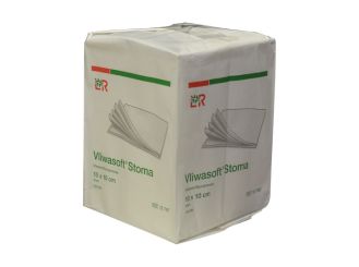 Vliwasoft® Stoma 10 x 10 cm, 4lagig, unsteril 1x100 items 
