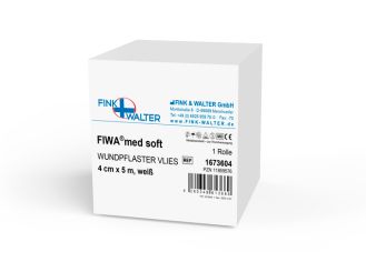 FIWA®med soft Wundpflaster VLIES weiß 4cm x 5m unsteril 1x1 Stück 