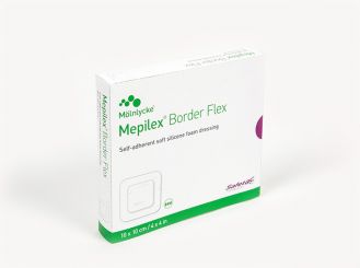 Mepilex Border flex 10 x 10 cm Schaumverband 1x10 Stück 