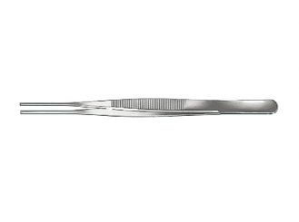 Chirurgische Pinzette, schmale Ausführung, 2 Zähne, 11,5 cm 1x1 items 