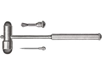 Perkussionshammer nach BUCK, 18 cm, mit Nadel und Pinsel 1x1 Stück 
