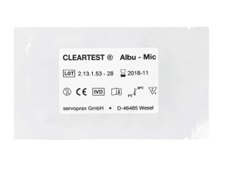 Cleartest® Albu-mic Nierenfunktions-Teststreifen, einzeln eingesiegelt 1x30  