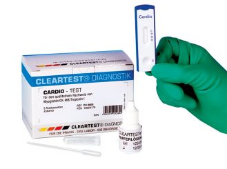 Cleartest® Cardio Myoglobin / CK-MB / TROP I, 1x5 Teste 