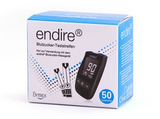 endire® Blood Glucose Test Strip Box 2x25 items 