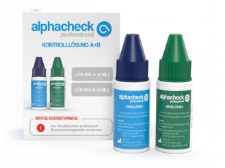 alphacheck professional Kontrolllösung A+B Kombipack 1x2 Flasche 