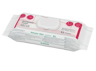 Meliseptol® Wipes sensitiv XL disinfectant wipes, 24 x 30 cm, flowpack 1x42 items 