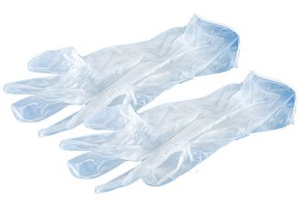 Eco-Plus Vinyl-Examination gloves, Size S powder-free 1x100 items 