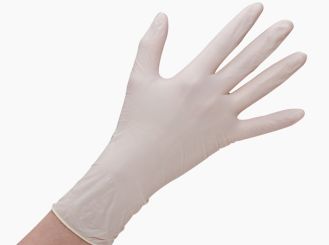 Latex glove powder-free size M 1x100 items 