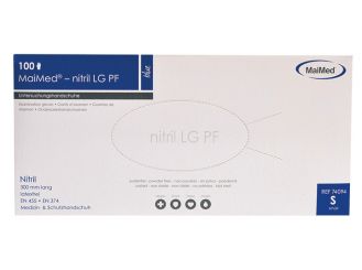 MaiMed®-Nitril LG Handschuhe extralang, blau, Gr. S 1x100 Stück 