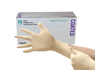 Micro-touch® Coated Latex-Handschuhe, Gr. XS 1x100 items 